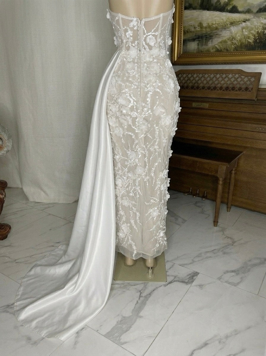 Editorial Gown Fully Body White