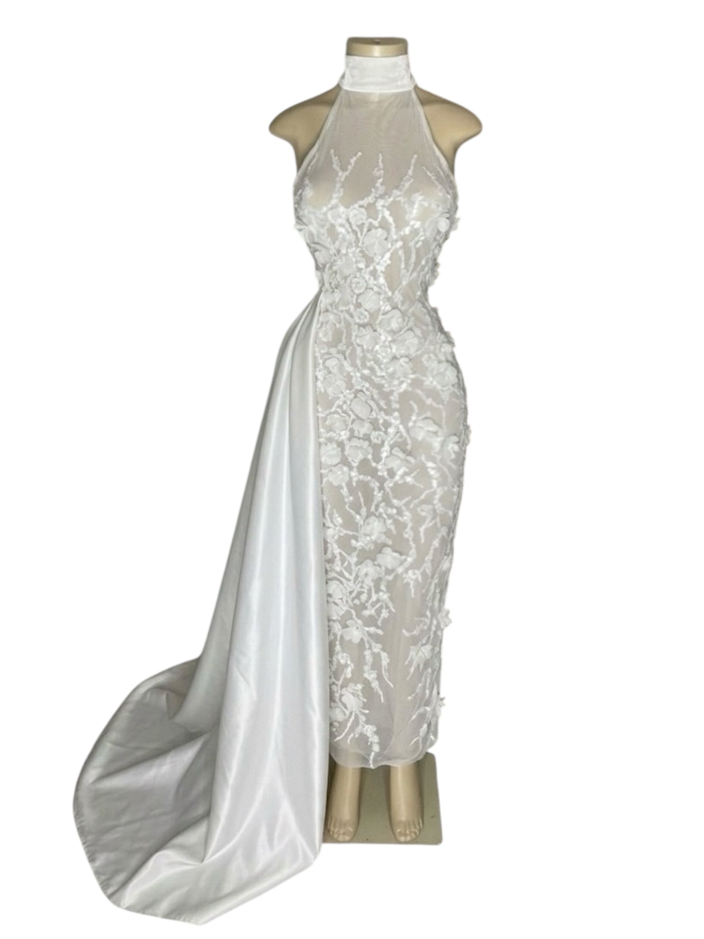 Editorial Gown Fully Body White
