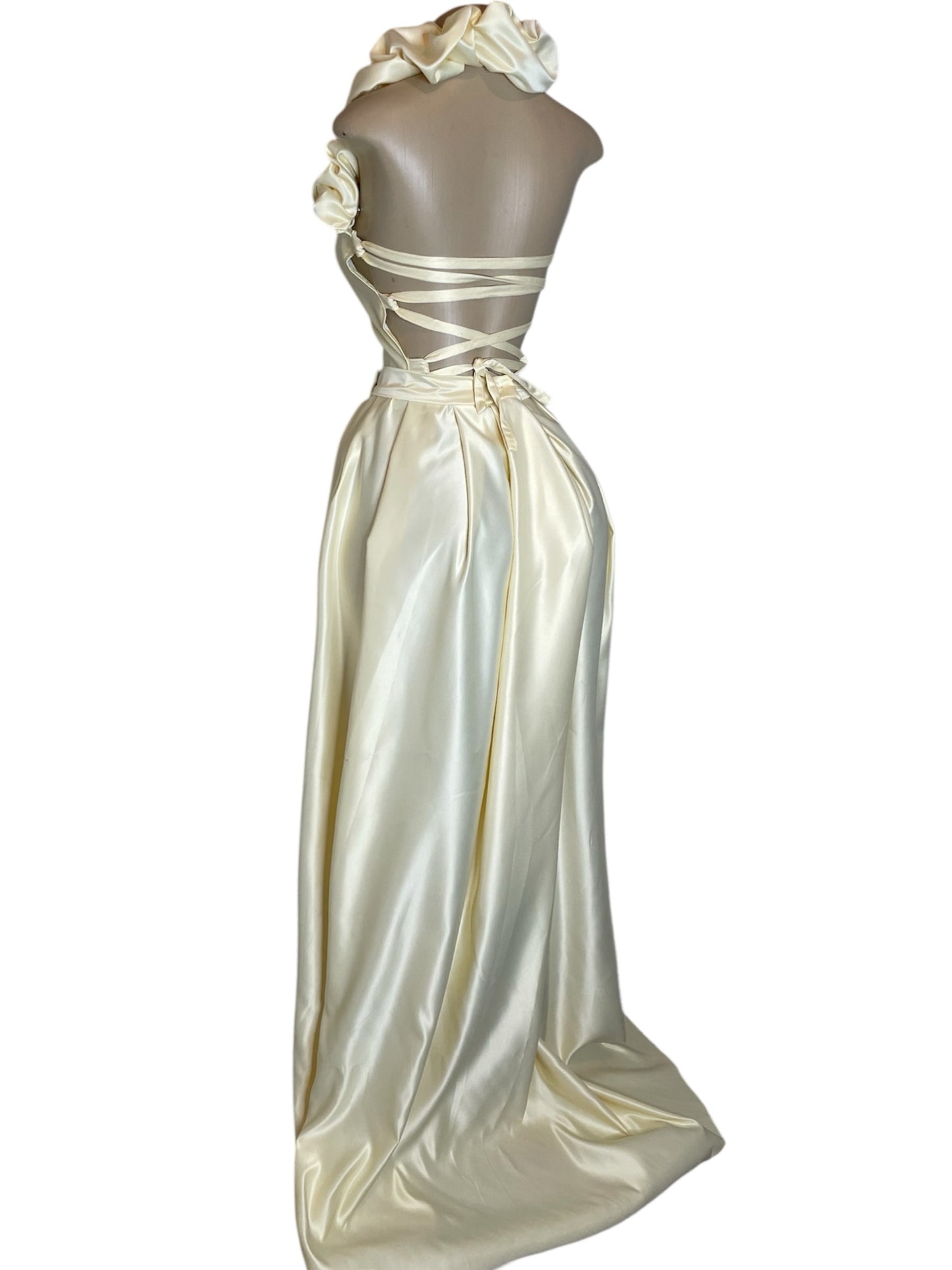 Authority butter satin skirt