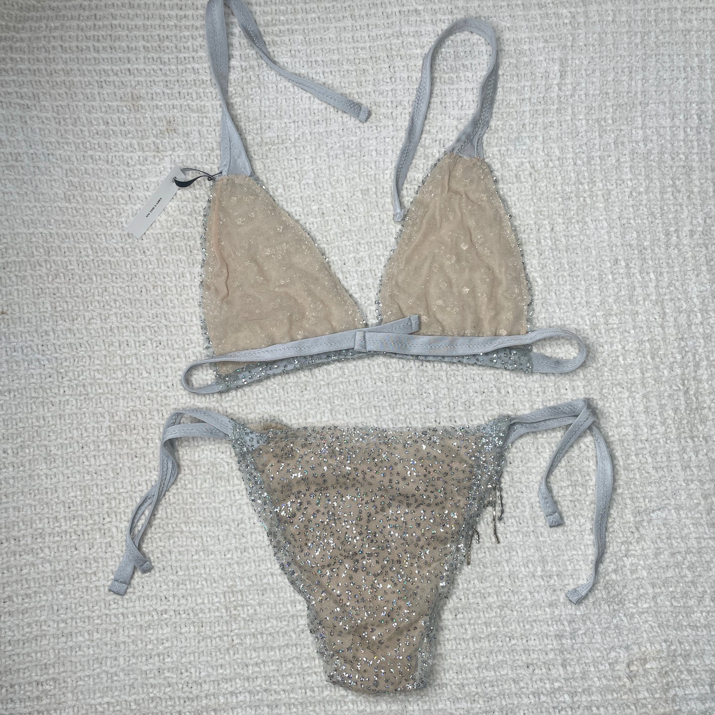 1 of 1 Rhinestone Fringe Bikini Set