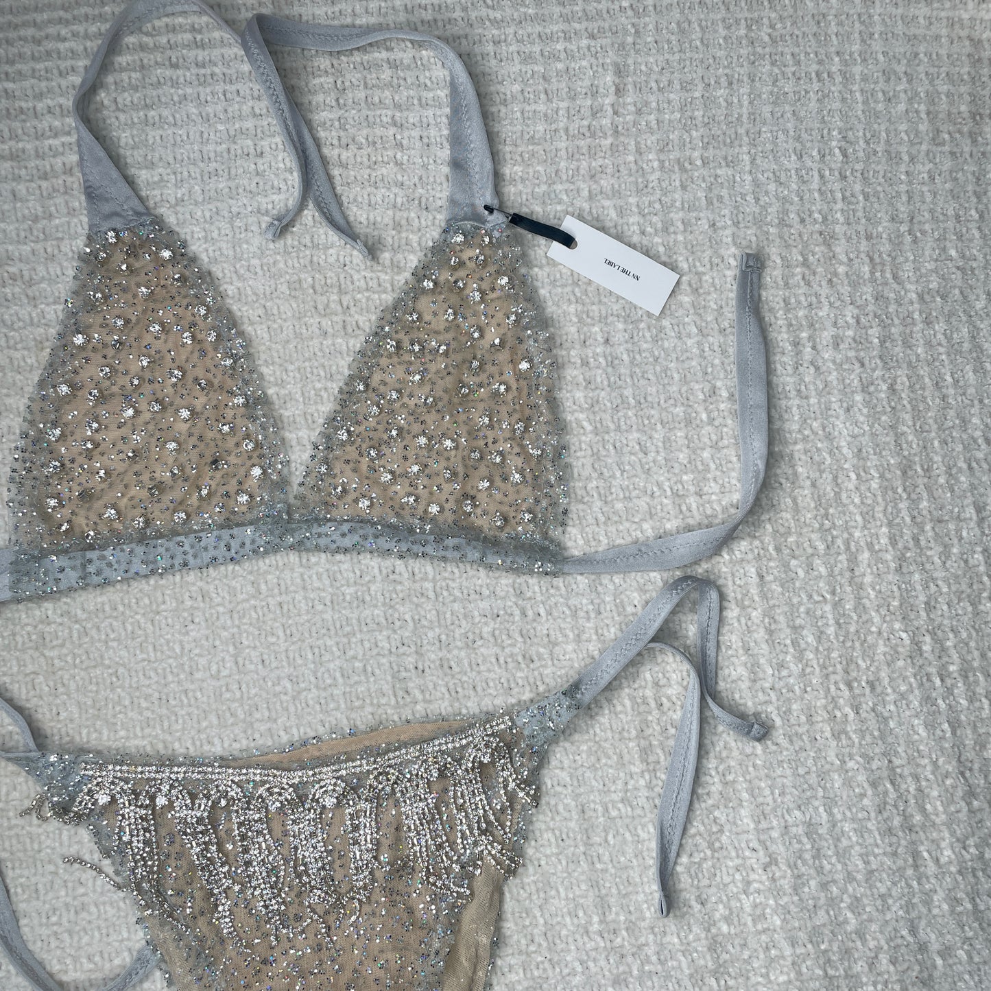 1 of 1 Rhinestone Fringe Bikini Set