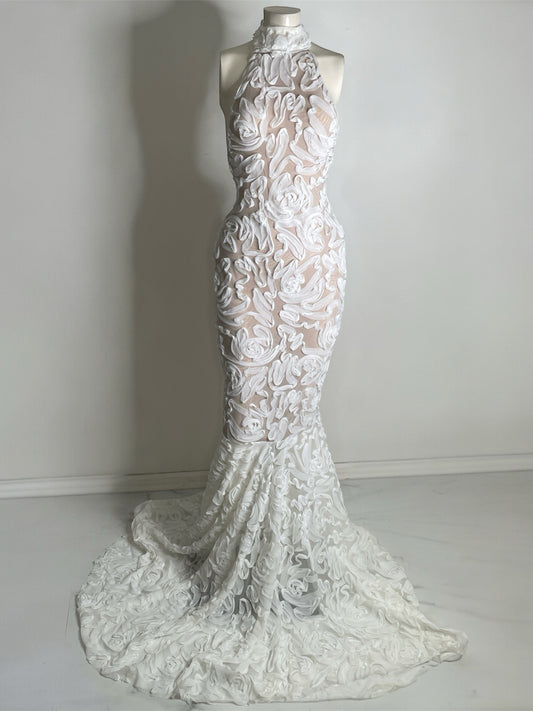 A Timeless Era 3D Rosette Gown
