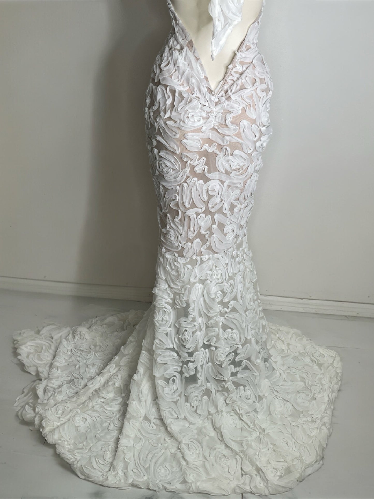 A Timeless Era 3D Rosette Gown
