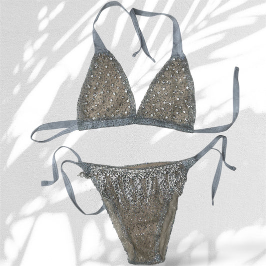 1 of 1 Rhinestone Fringe Bikini Set